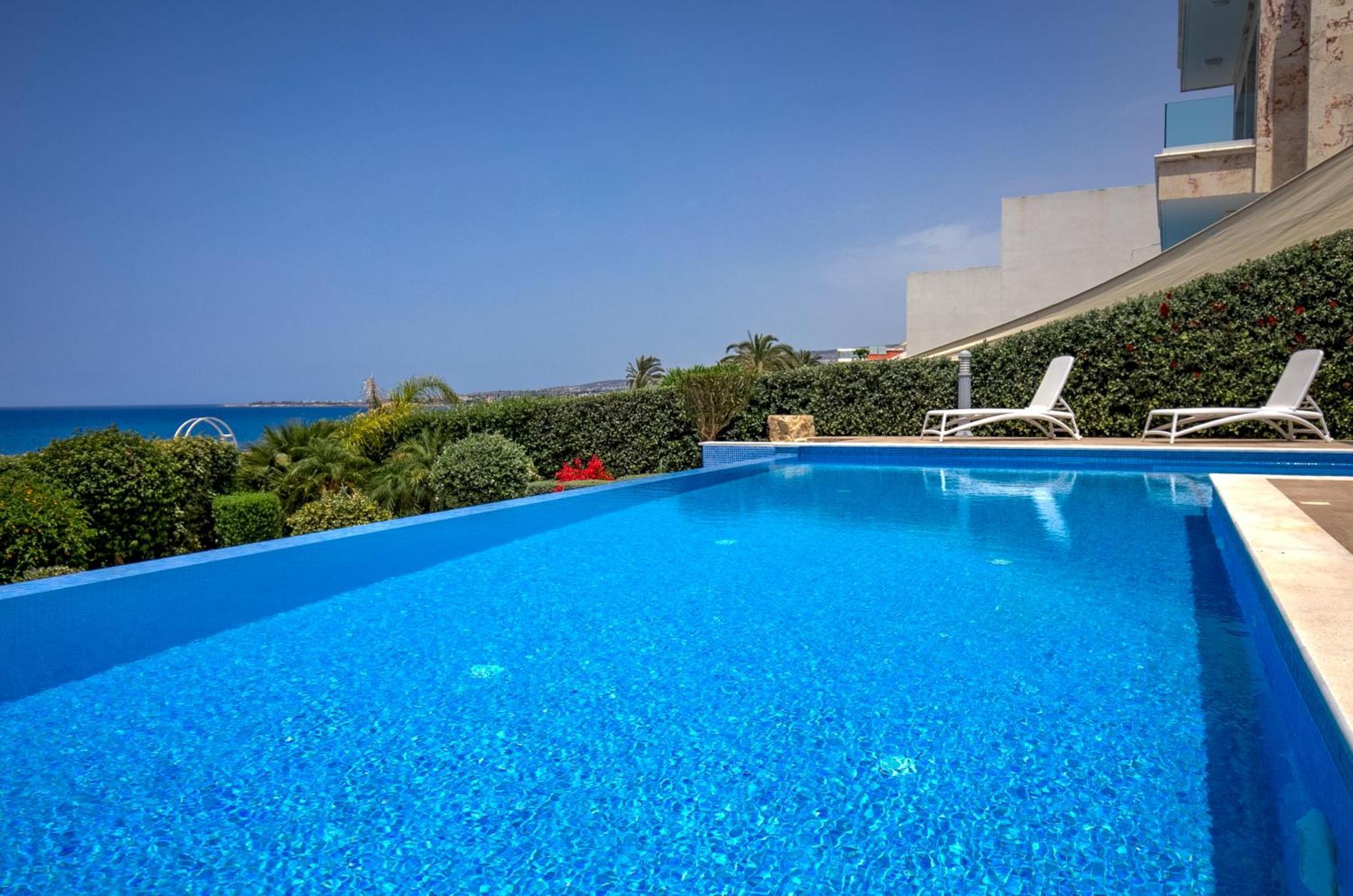 Olymp Luxury Villa D - Luxury Escape With Direct Beach Access And Unique Sunsets Paphos Eksteriør bilde