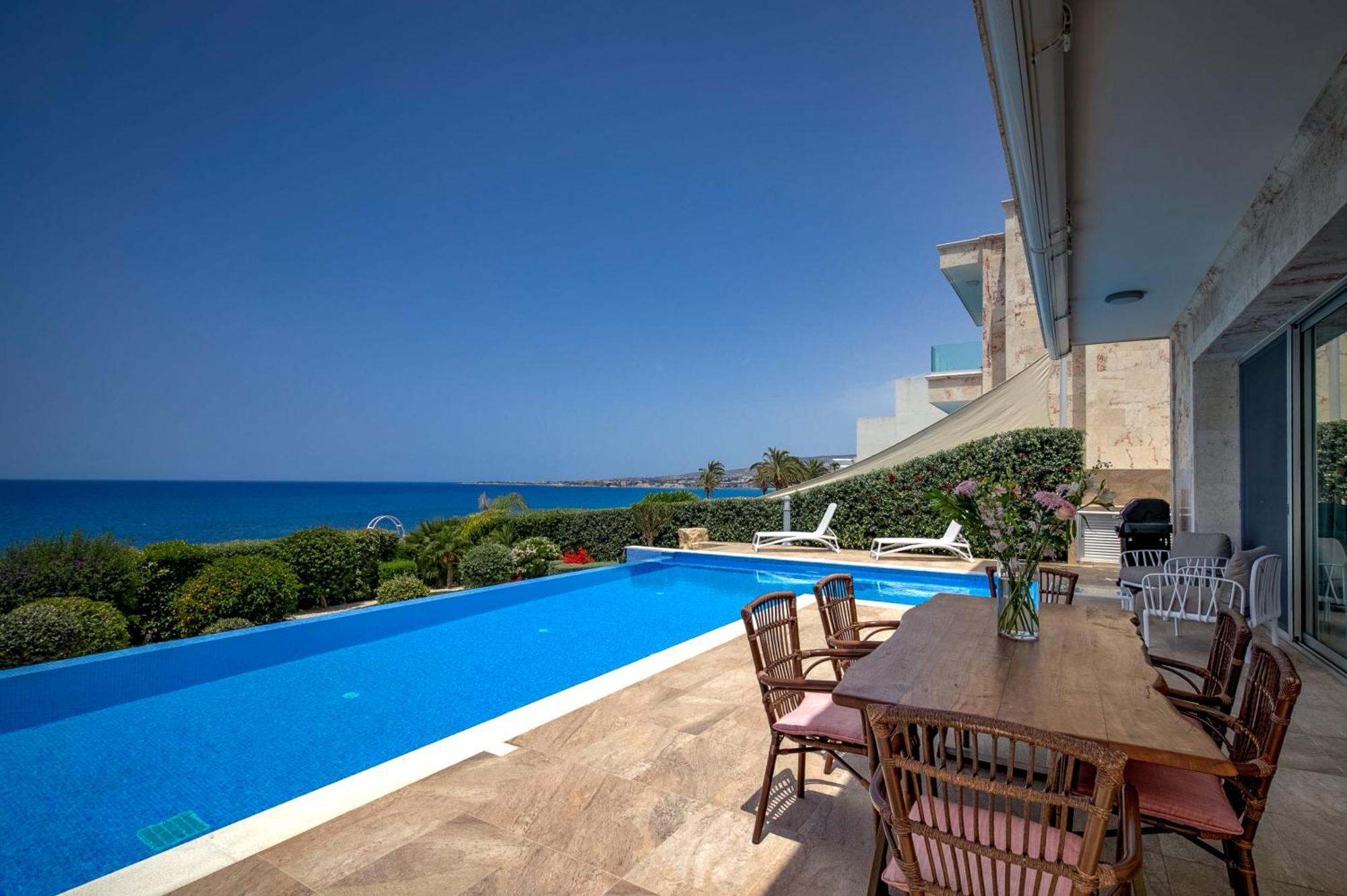 Olymp Luxury Villa D - Luxury Escape With Direct Beach Access And Unique Sunsets Paphos Eksteriør bilde